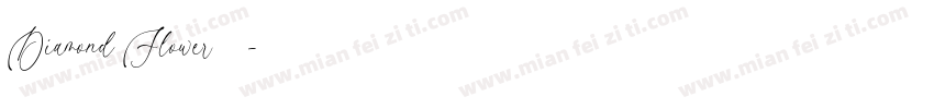 Diamond Flower字体字体转换